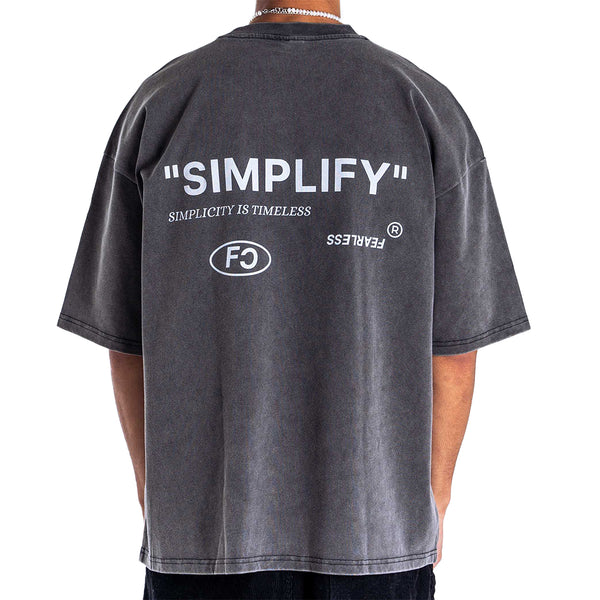 SIMPLIFY TEE - WASHED GREY